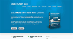 Desktop Screenshot of magicactionbox.com